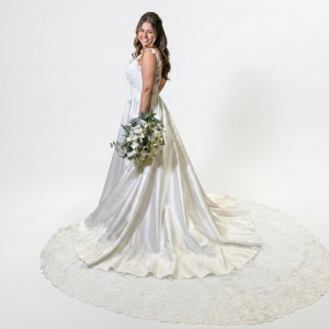 Vestido de Noiva Feito em Zibeline