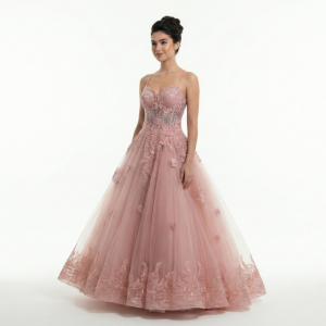 Vestido Rose Todo em Renda com Corpete Corset