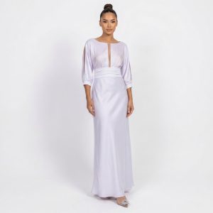 Vestido de Noiva em Cetim com Toque de Seda