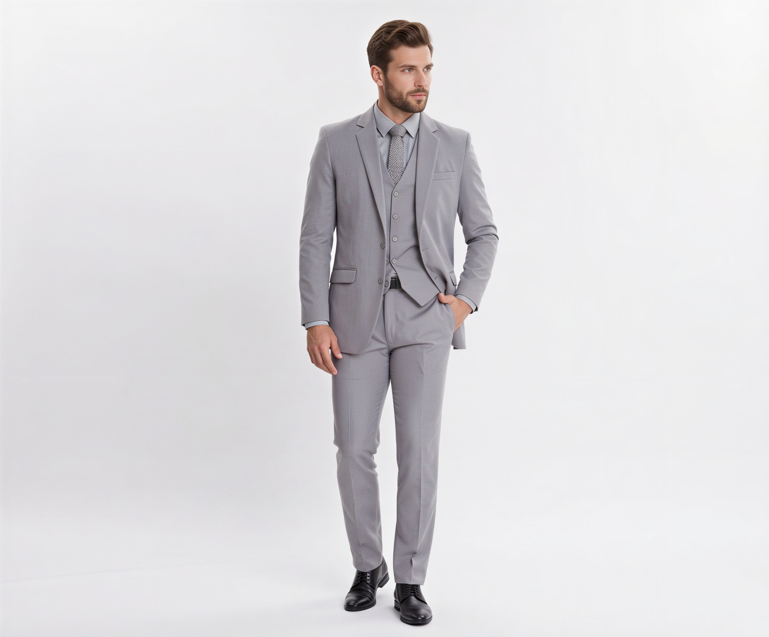 Terno Slim Cinza